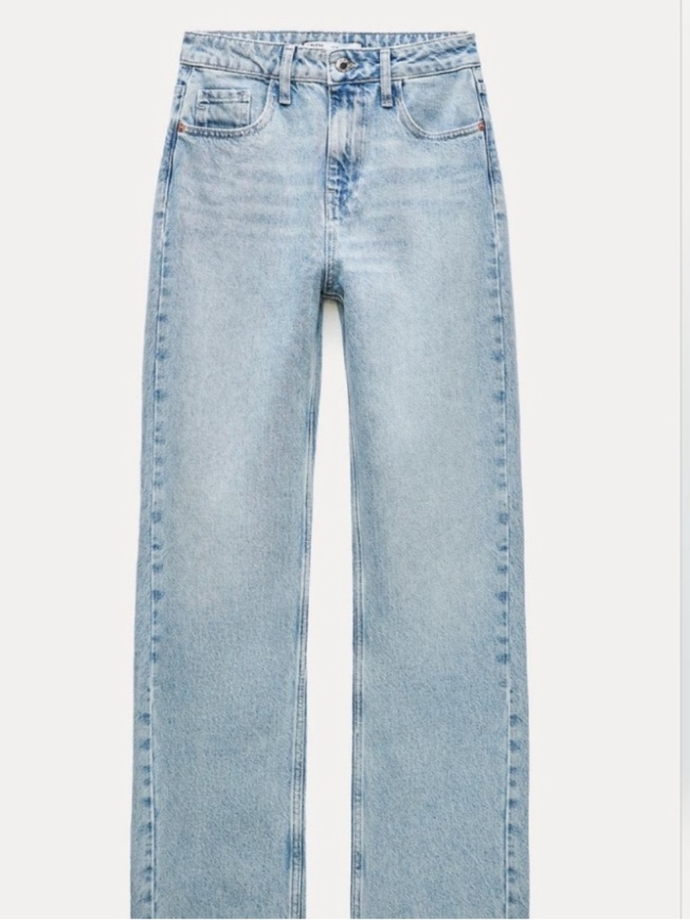 Zara Light Blue Straight Leg Women's Jeans